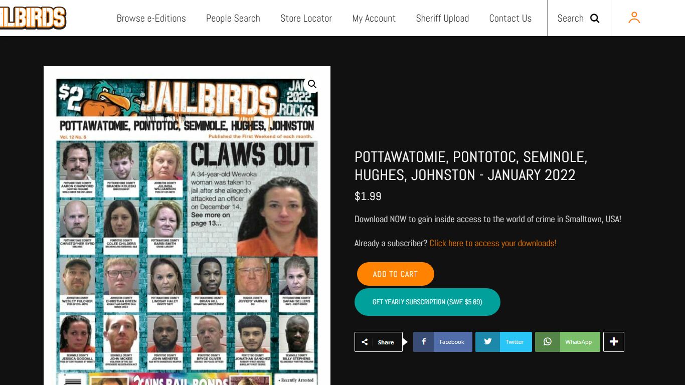 POTTAWATOMIE, PONTOTOC, SEMINOLE, HUGHES, JOHNSTON - January 2022
