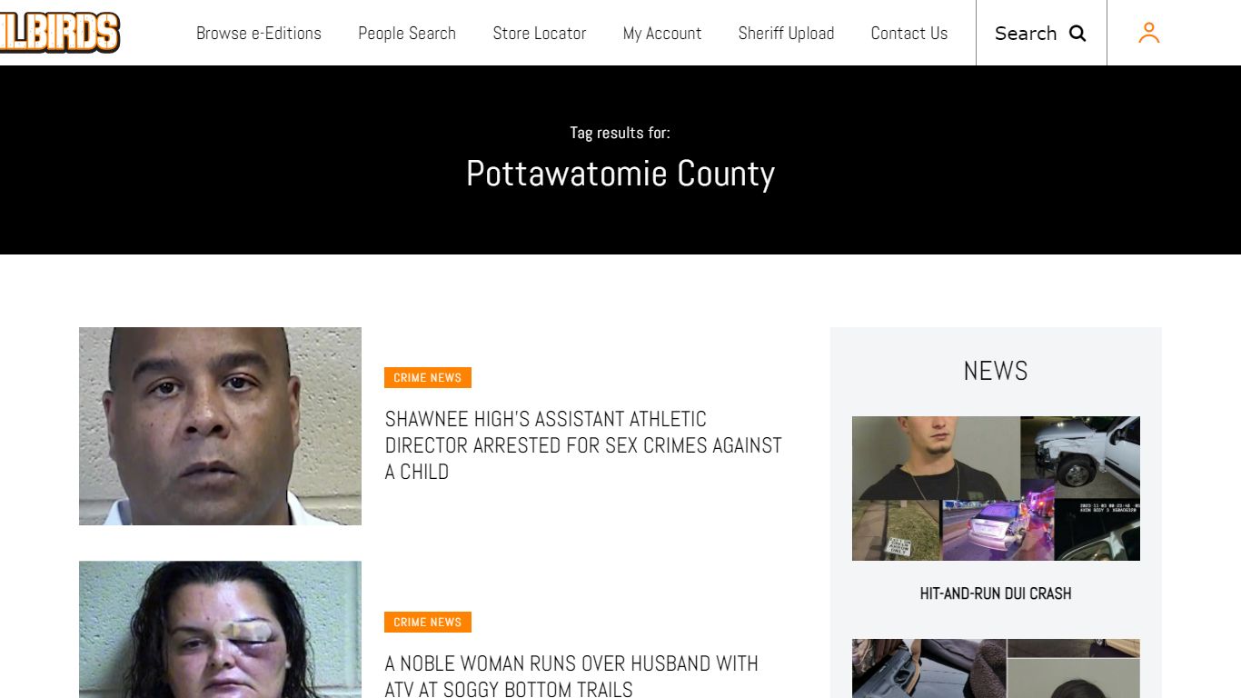 Pottawatomie County Archives - JAILBIRDS